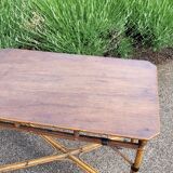 Rattan / bamboo dining table