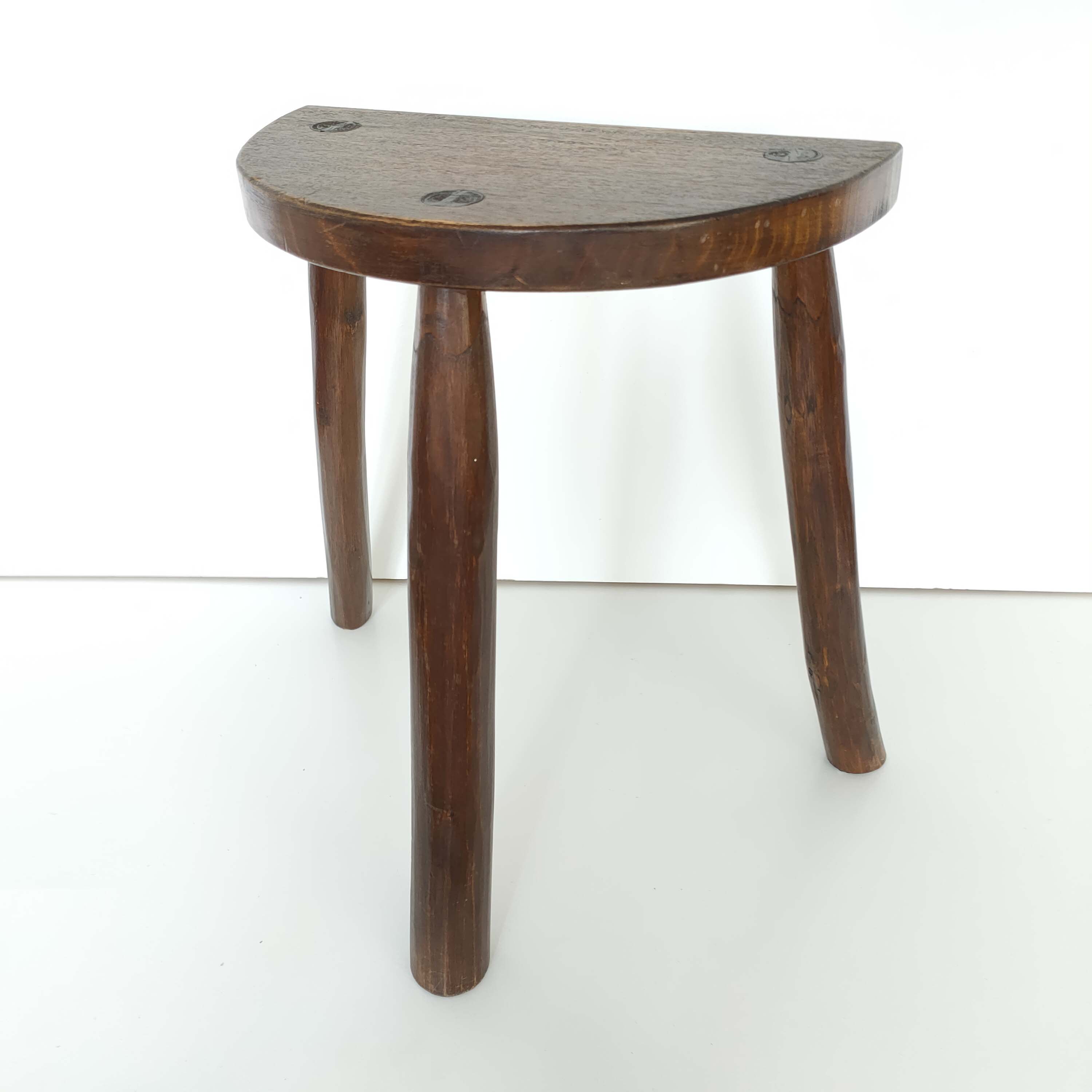 Tripod wood stool