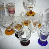 17 ex liquor crystal glass set