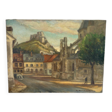 The Little Andely at Château Gaillard, oil on canvas 1954