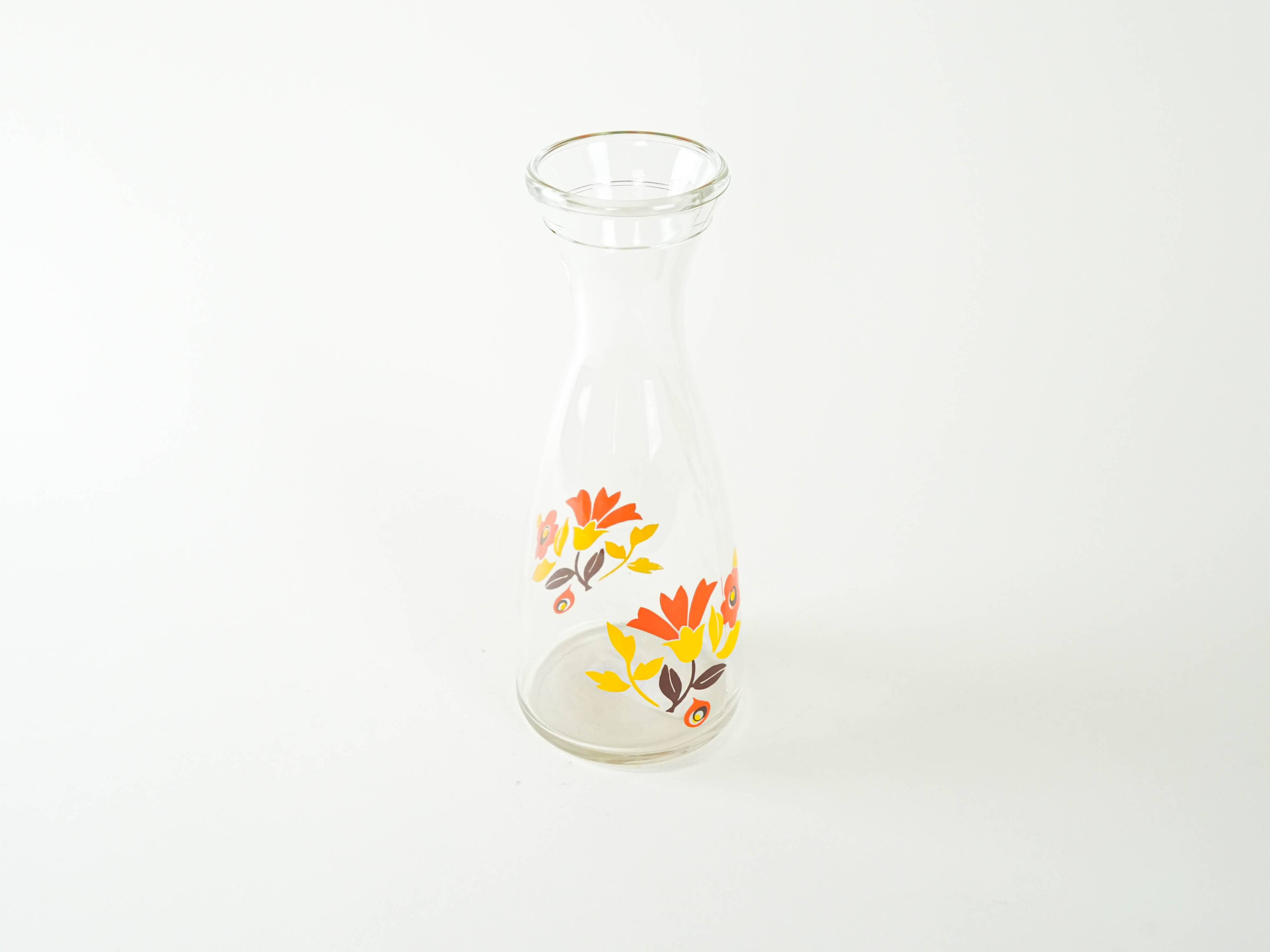 Glass carafe, Italian design, 1970s, production: Italy