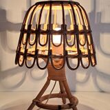 Bamboo bedside lamp