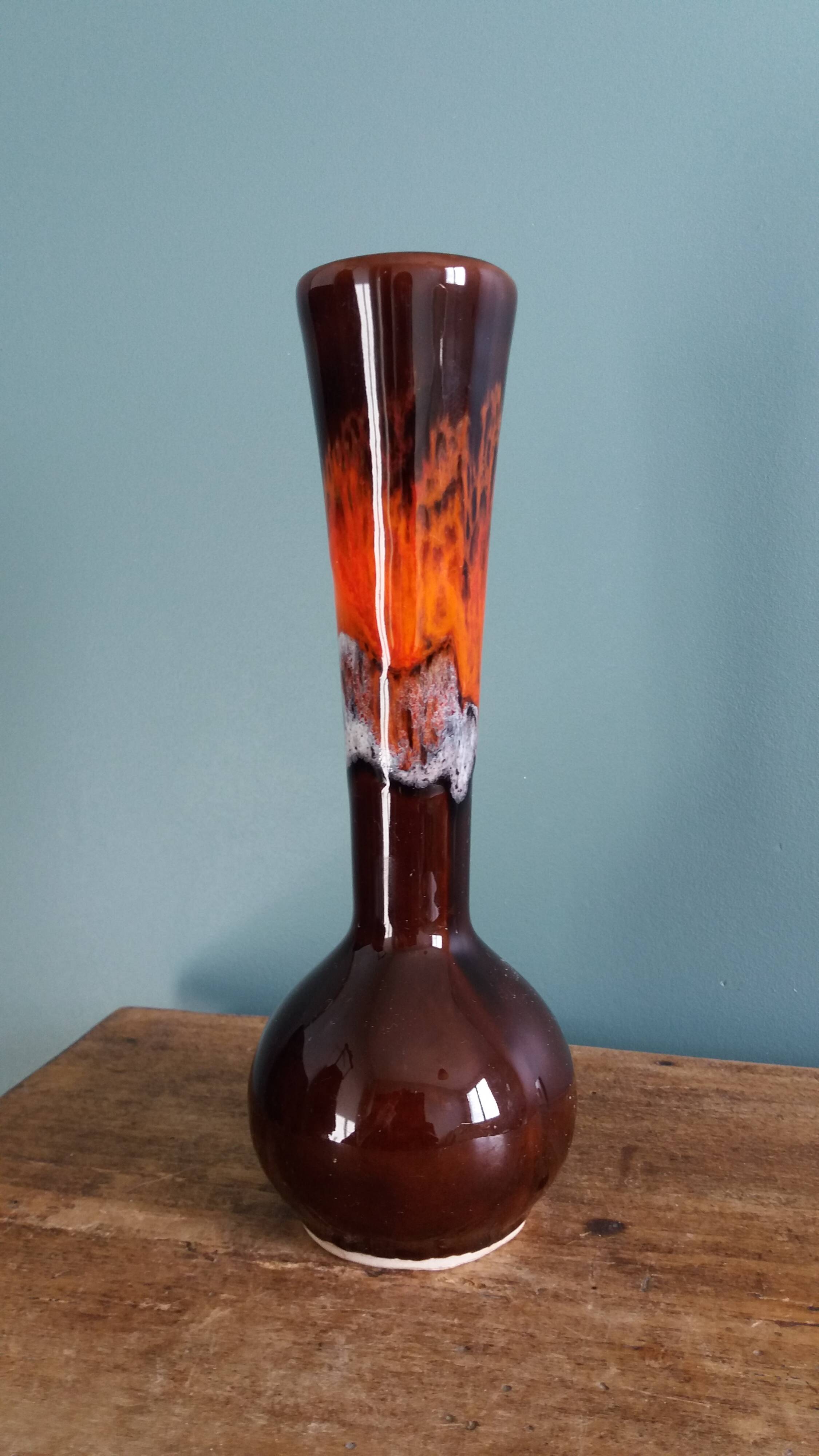 Vase soliflore Vallauris signed FPP Faïences and pottery from Provence