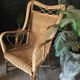 Rattan and bamboo armchair 1960/70