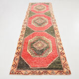 3x10 oriental geometric vintage runner rug,102x323cm