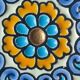 ARTECER Cuerda Seca trivet, 18 carat gold
