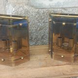 Pair of Pro Brennstelle designer wall lights from the 70s