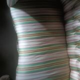 Striped silk chaise longue