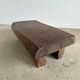 Asian solid wood quadripod brutalist coffee table H30 L81 l42