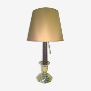 Gallia Christofle silver metal table lamp