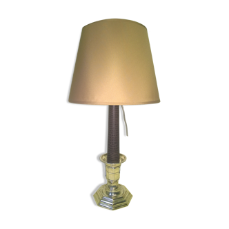 Gallia Christofle silver metal table lamp