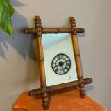 19th century bamboo mirror