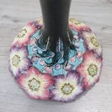 Art Nouveau ceramic vase with column, Italy early 20th century