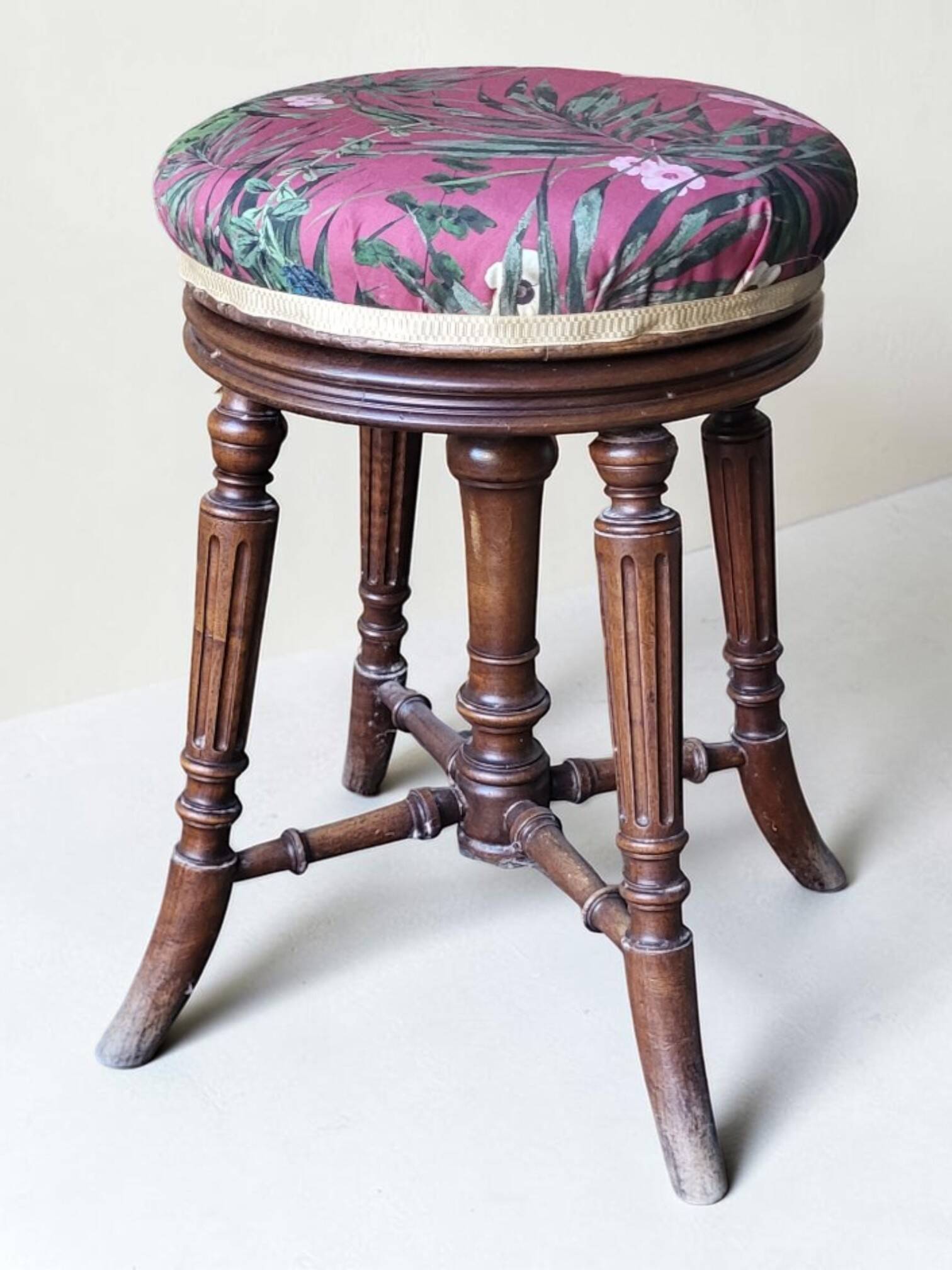 Tabouret de piano Napoléon III, XIXème