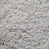 Handmade natural white Moroccan Berber rug size 1.5/2.5 m