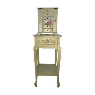 Commode fleuras set+jewelry cabinet