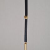 Tripod floor lamp in brass and bakelite 1950