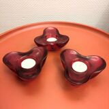 3 Villeroy and Boch design tealight holders