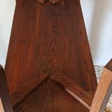 Vintage solid oak console