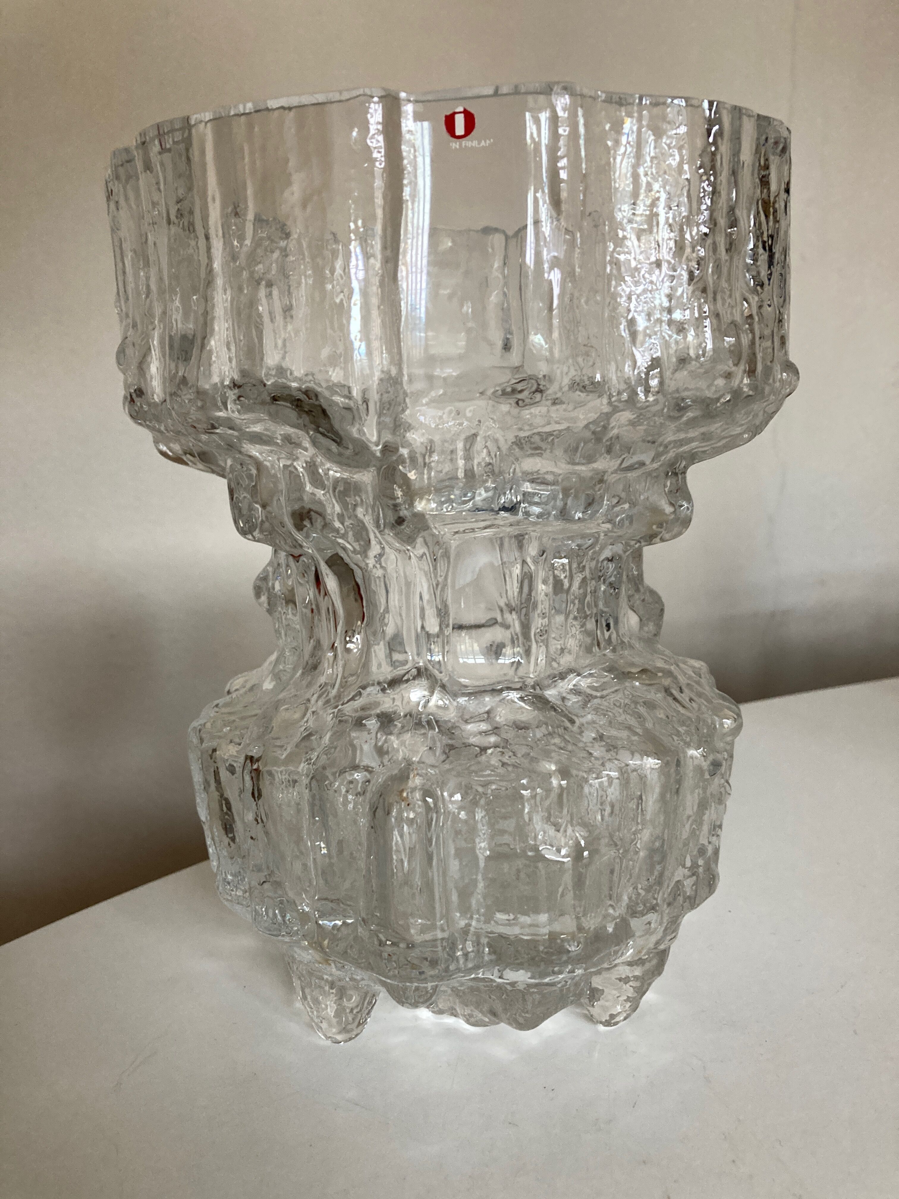 Ice vase by Tapio Wirkkala for Iittala 3432 Gerania 1971-1980 Scandinavian Finland