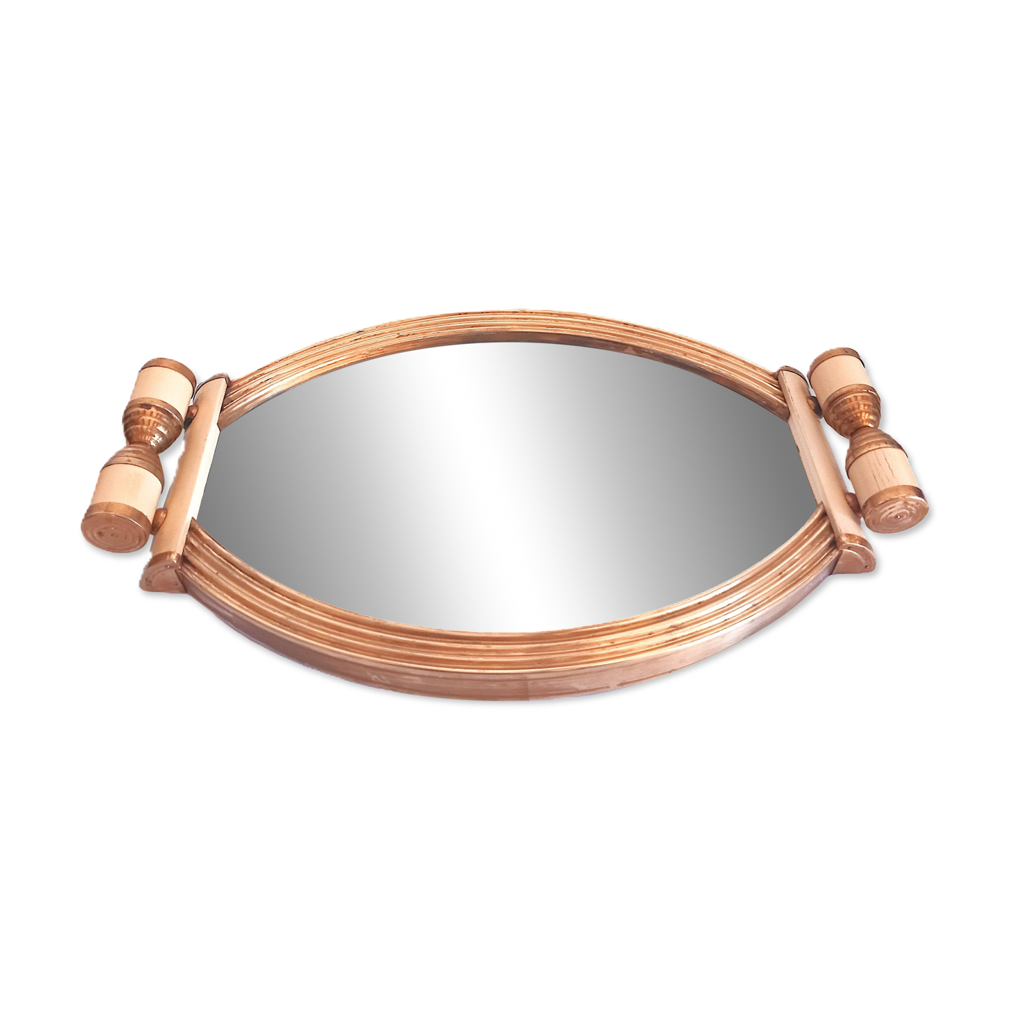 Antique Art Deco mirror tray