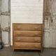 Commode vintage chêne brut