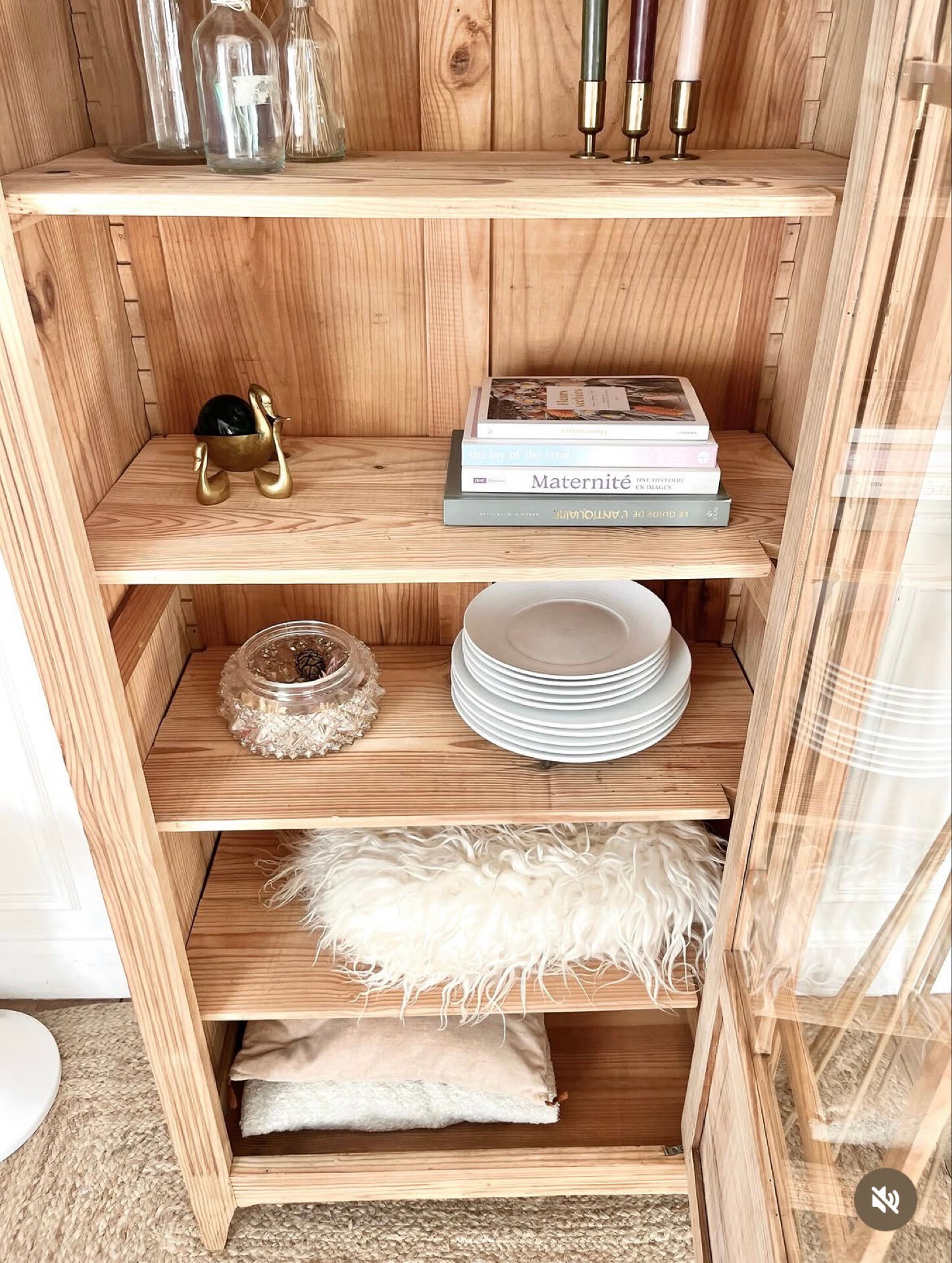 Parisian glass cabinet