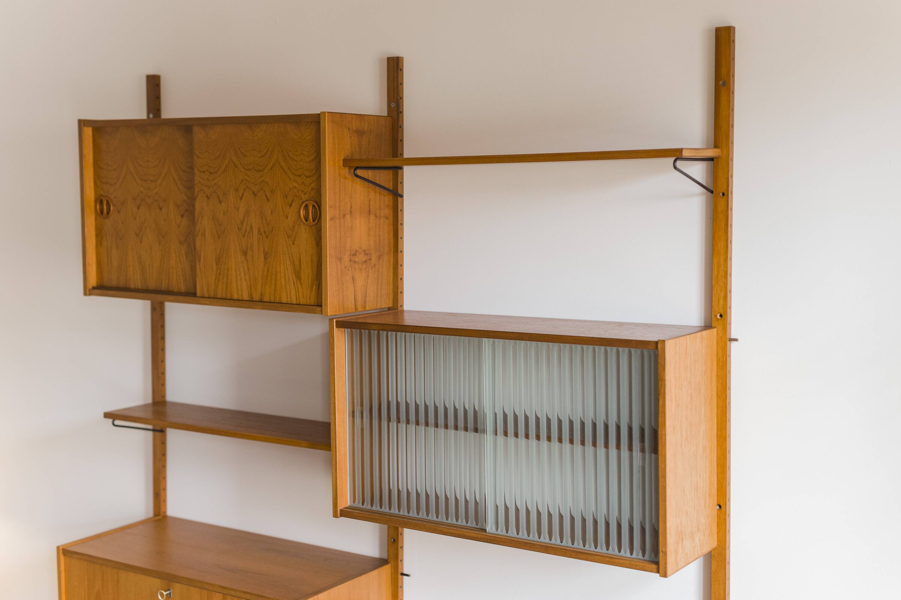 Mid-Century Modern Teak Wall Unit attributed to Kurt Østervig, 1960