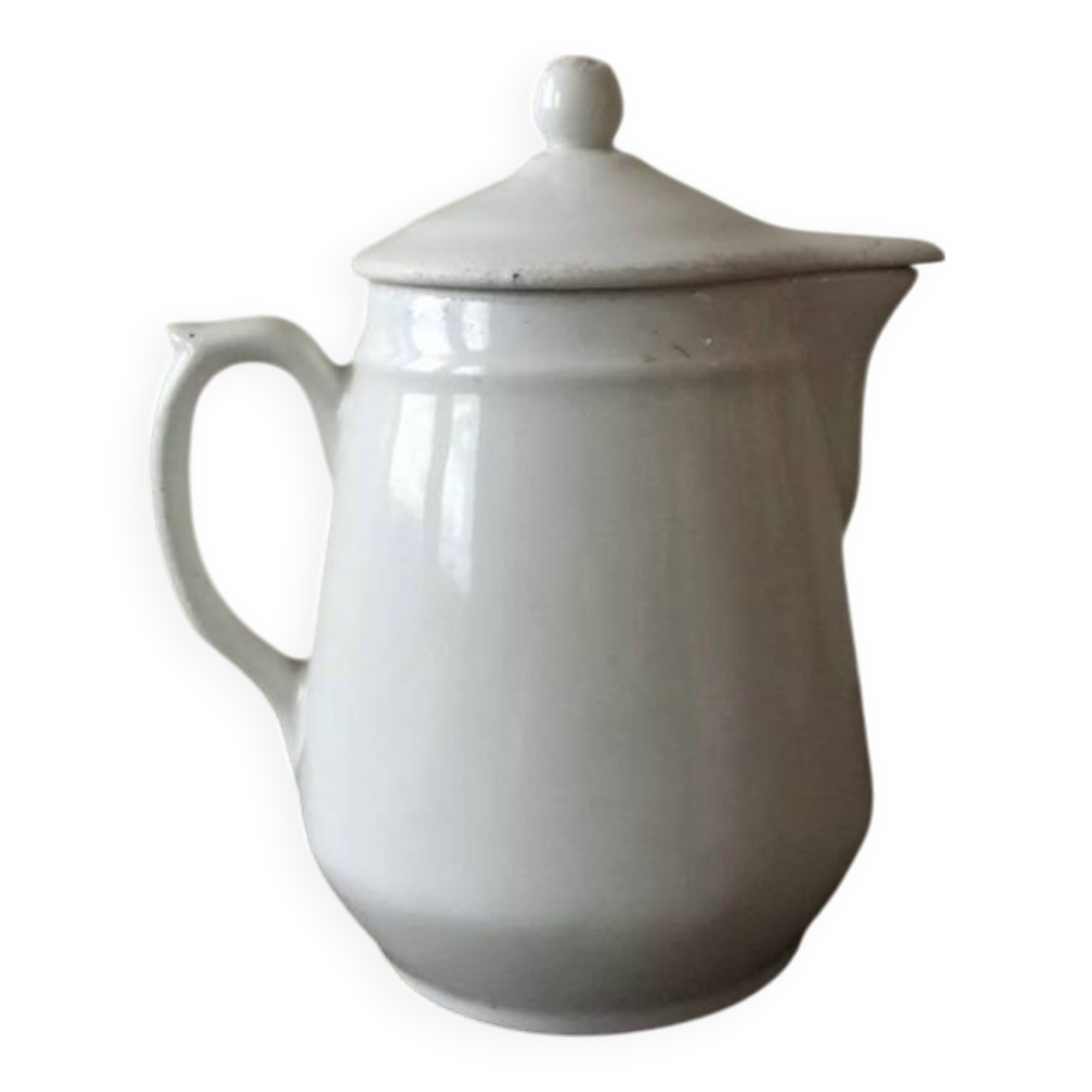 Antique Grigny porcelain pitcher