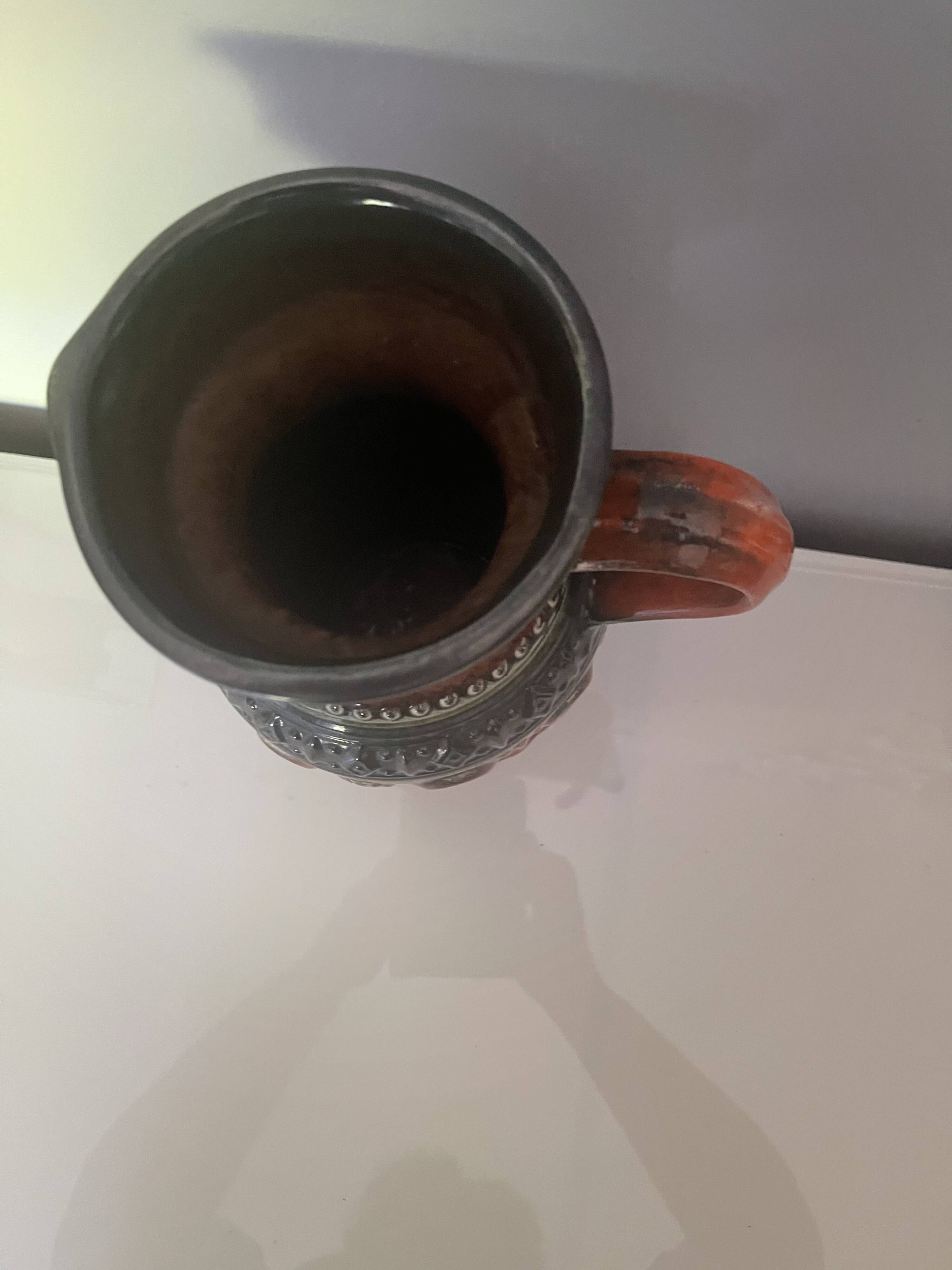 1970s ceramic pitcher