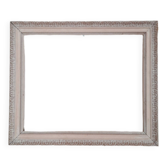 Old pink wooden frame