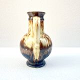 Fat Lava Vase Ceramic Pitcher West Germany 1960s Vintage Scheurich Style