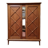 Cross-braced wardrobe