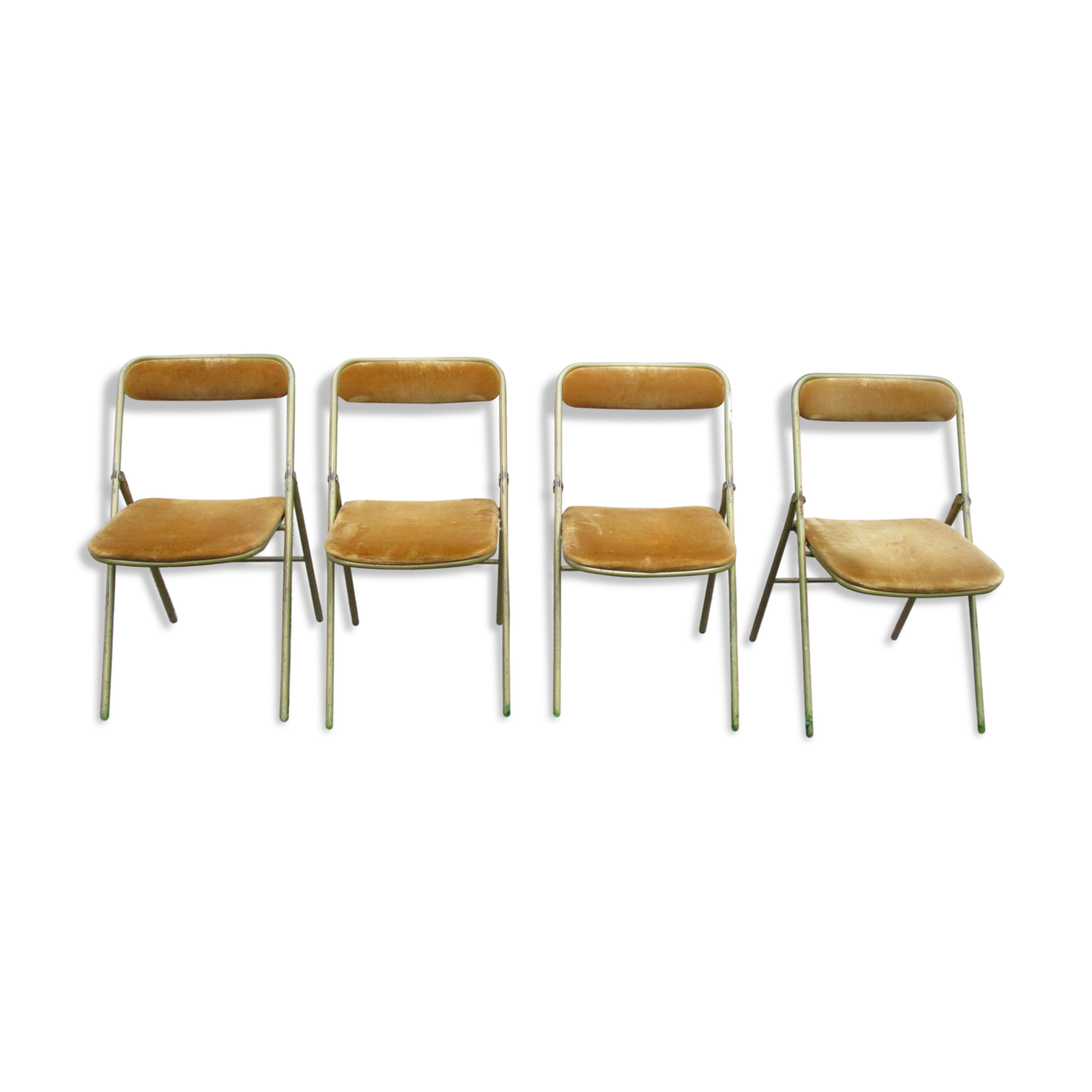 Lot of 4 folding chairs