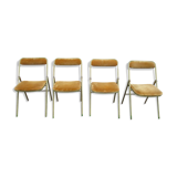 Lot of 4 folding chairs