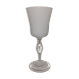 Fairground opaline vase and white glass decor bird