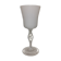Vase opaline de foire et verre blanc decor oiseau