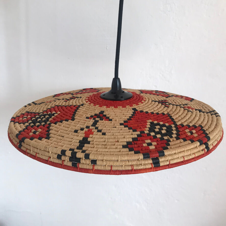 Suspension ethnic plateau chiné