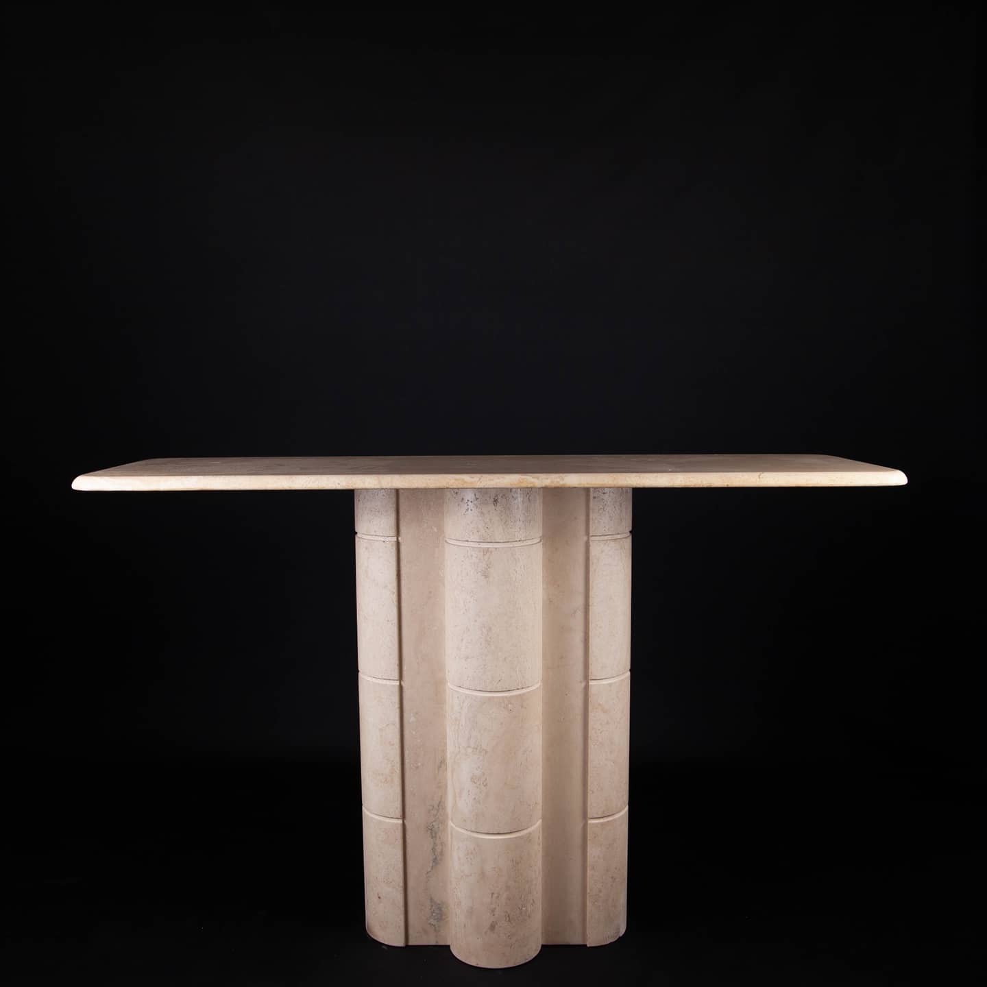 Vintage console in travertine