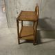 1970s rattan bedside table