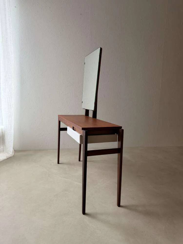 Vintage mahogany teak dressing table 1960s