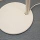 1970s floor lamp /arc lamp i white and orange