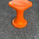 Orange plastic Tam Tam stool 1970
