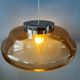Suspension Space Age UFO en plexiglas orange/marron