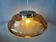 Suspension Space Age UFO en plexiglas orange/marron