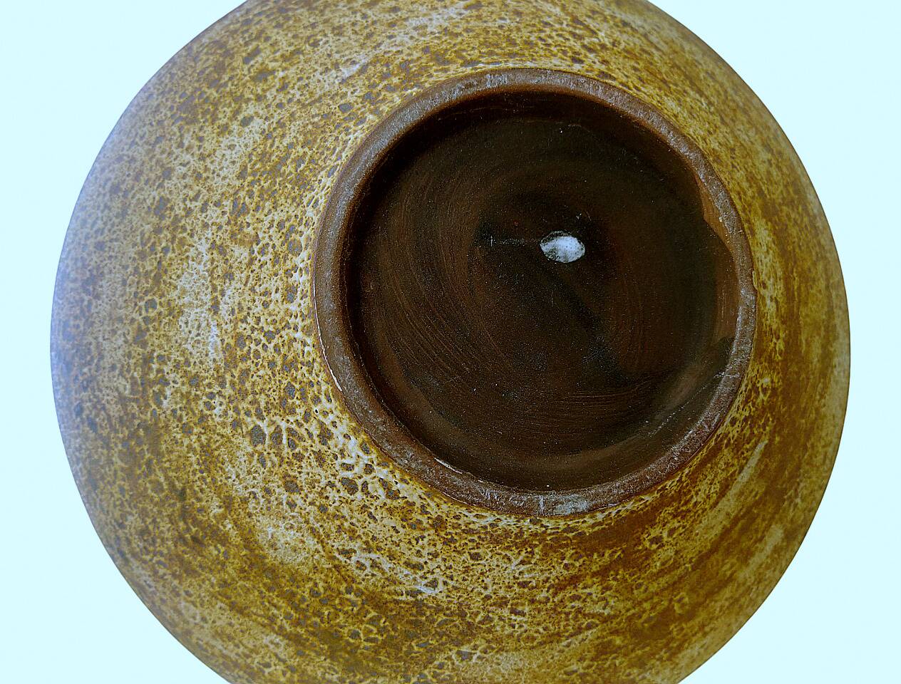 Vase potiche Céramique Fat Lava Design Vintage décor ethnique parfait état