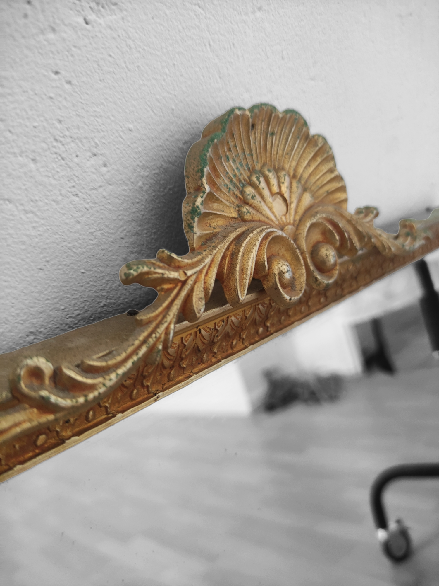 Large brass mirror 50x88cm