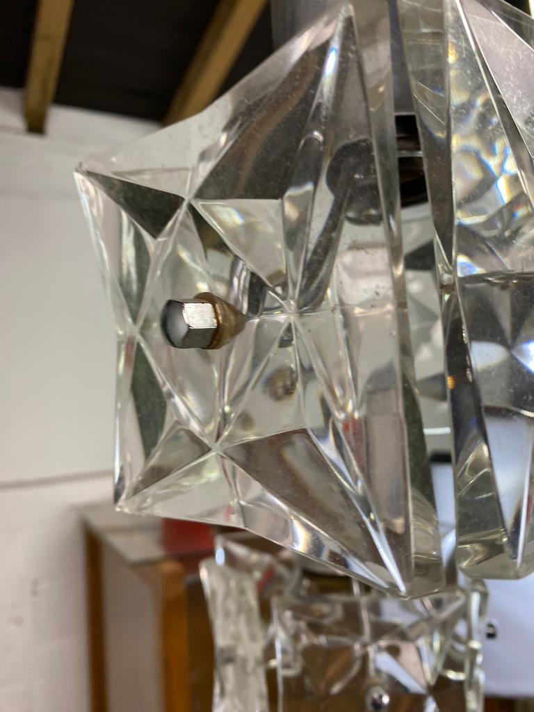 Chandelier, vintage suspension cascading kinkeldey