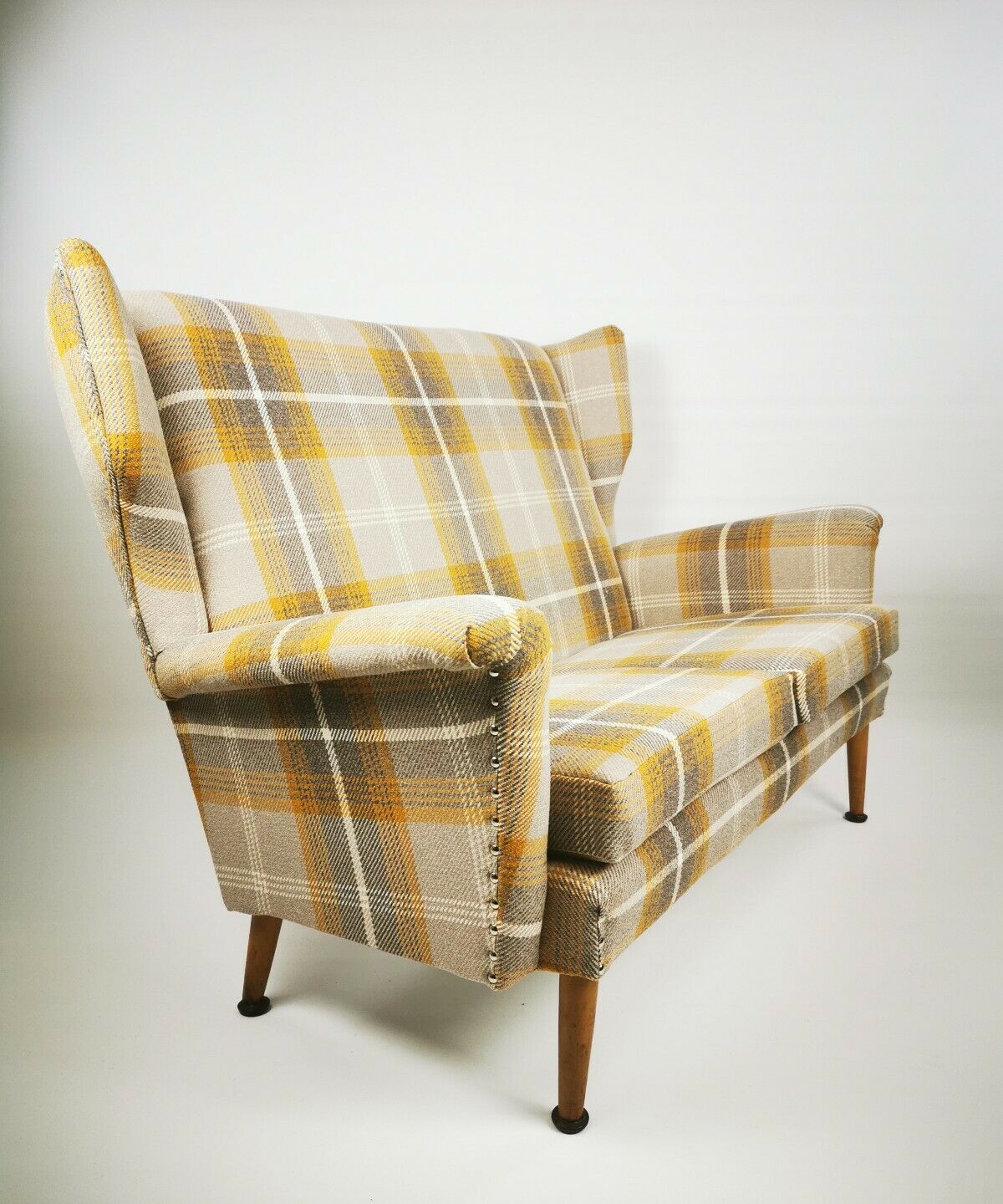 1950's wing back armchair and sofa