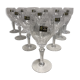Set of 12 crystal port wine stemware of sevres France